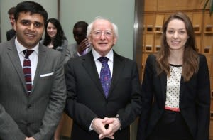 President of Ireland Micheal D. Higgins at launch of the European Database of Asylum Law